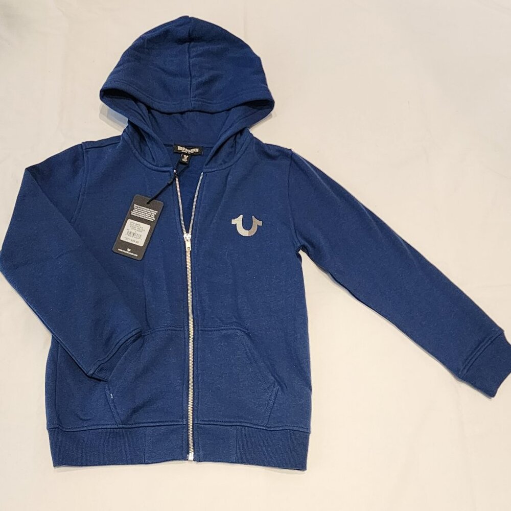 Kid's True Religion Dark Blue Zipper Hoodie